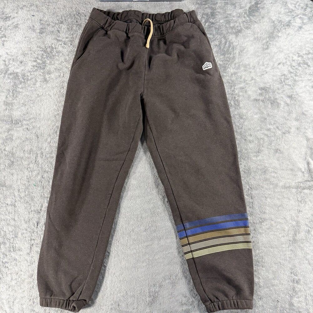 Patagonia Line Logo Ridge Stripe Uprisal Sweatpants Men’s Medium Cone Brown